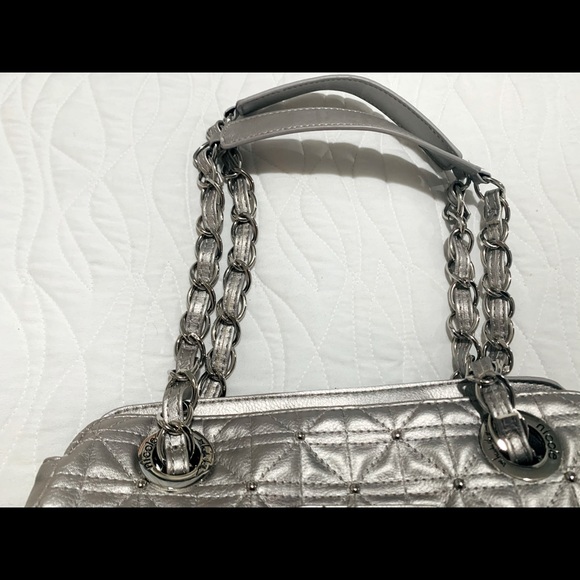Nicole By Nicole Miller Silver Ladies Purse - Picture 3 of 4